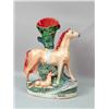 Image 2 : A PAIR OF STAFFORDSHIRE PORCELAIN SPILL VASES
