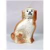 Image 4 : A PAIR OF LARGE STAFFORDSHIRE PORCELAIN SPANIEL DOGS