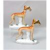 Image 1 : A PAIR OF STAFFORDSHIRE PORCELAIN WHIPPETS
