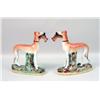 Image 4 : A PAIR OF STAFFORDSHIRE PORCELAIN WHIPPETS
