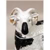 Image 3 : A PAIR OF BLACK AND WHITE GILT-DECORATED PORCELAIN RAM-FORM FIGURAL COVERED BOXES