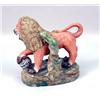 Image 3 : A STAFFORDSHIRE PORCELAIN LION FIGURE