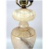 Image 2 : A NEOCLASSICAL-STYLE CARVED ALABASTER TABLE LAMP