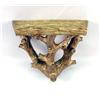 Image 1 : A GILT-DECORATED COMPOSITE TWIG-FORM HANGING WALL BRACKET