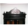 Image 2 : A VICTORIAN-ERA CARVED AND BLACK-PAINTED DESK AND BOOKCASE, ITALIAN