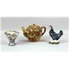Image 1 : AN ENGLISH EARTHENWARE GLAZED TEAPOT
