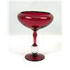Image 1 : A RUBY GLASS FOOTED COMPOTE