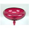 Image 2 : A RUBY GLASS FOOTED COMPOTE