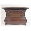 Image 2 : A LOUIS XV-STYLE MARBLE TOP MINIATURE BOMBE FORM COMMODE
