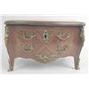 Image 2 : A LOUIS XV-STYLE KINGWOOD ORMOLU-MOUNTED COMMODE-FORM LIFT-TOP JEWELRY BOX