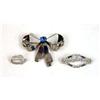 Image 1 : A 14K WHITE GOLD SMALL OVAL PIN