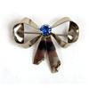 Image 3 : A 14K WHITE GOLD SMALL OVAL PIN
