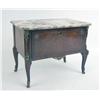 Image 1 : A LOUIS XV-STYLE MINIATURE MARBLE TOP ORMOLU-MOUNTED MAHOGANY COMMODE