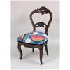 Image 2 : A PAIR OF VICTORIAN CARVED WALNUT SIDE CHAIRS