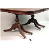 Image 2 : A REGENCY-STYLE MAHOGANY TWO-PEDESTAL DINING TABLE
