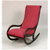 Image 1 : A VICTORIAN MAHOGANY ROCKING CHAIR