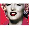 Image 2 : POP MARILYN II, A LIMITED EDITION OIL AND SCREENPRINT ON CANVAS BY STEVE KAUFMAN