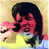 Image 1 : ELVIS, SERIES II, STATE VI, A LIMITED EDITION OIL AND SCREENPRINT ON CANVAS BY STEVE KAUFMAN