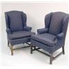 Image 1 : A PAIR OF CHIPPENDALE-STYLE WING CHAIRS