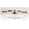 Image 1 : A FABERGE "GRAND DUKE" CRYSTAL MARTINI SET