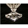 Image 4 : A PAIR OF FABERGE COLORLESS GLASS FOOTED URNS