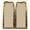 Image 1 : A PAIR OF CHINESE BLACK LACQUER HANGING MIRRORS