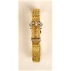 Image 1 : A 14K YELLOW GOLD AND DIAMOND WRISTWATCH