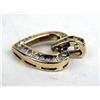 Image 2 : A 14K YELLOW GOLD AND BAGUETTE-CUT DIAMOND HEART PENDANT