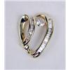 Image 3 : FOUR YELLOW GOLD AND DIAMOND HEART-FORM PENDANTS