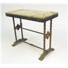 Image 10 : THREE VICTORIAN GILT-METAL AND ALABASTER SIDE TABLES