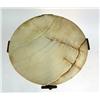 Image 9 : THREE VICTORIAN GILT-METAL AND ALABASTER SIDE TABLES