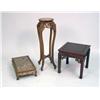 Image 1 : A GROUP OF THREE CHINESE HARDWOOD OCCASIONAL TABLES