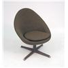 Image 1 : A SWEDISH MODERN EGG-FORM SWIVEL CHAIR