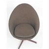 Image 2 : A SWEDISH MODERN EGG-FORM SWIVEL CHAIR