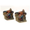 Image 1 : A PAIR OF PAINTED-METAL FIGURAL BOOKENDS