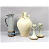 Image 1 : A PAIR OF "WINDFALL" ART POTTERY CANDLE HOLDERS