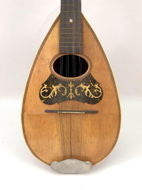 Turtle Shell Mandolin A ROSEWOOD AND TORTOISESHELL-INLAID MANDOLIN