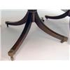 Image 2 : A GEORGE III MAHOGANY THREE-PEDESTAL DINING TABLE
