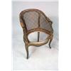Image 2 : A PAIR OF LOUIS XV-STYLE PAINTED BARREL-BACK BERGERES
