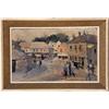 Image 1 : AN IMPRESSIONIST-STYLE OIL ON CANVAS OF A TOWN SCENE