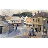 Image 2 : AN IMPRESSIONIST-STYLE OIL ON CANVAS OF A TOWN SCENE