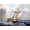 Image 3 : A FINELY PAINTED WATERCOLOR AND PENCIL ON PAPER OF A BRITISH CLIPPER SHIP, BY J.M. HUGGINS
