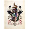 Image 2 : A FINELY-PAINTED WATERCOLOR OF A FAMILY OR MILITARY CREST WITH THE MOTTO OF THE BRITISH ROYAL DRAGOO