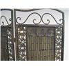 Image 2 : A PATINATED METAL THREE-PANEL FOLDING SCREEN