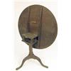 Image 1 : A GEORGE III MAHOGANY TILT-TOP BIRDCAGE TEA TABLE