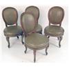 Image 1 : A SET OF FOUR LOUIS XV PAINTED AND CARVED BEECHWOOD CHAIRS