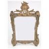 Image 1 : A ROCOCO GREEN-PAINTED AND PARCEL-GILT LOOKING GLASS