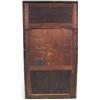 Image 3 : A REGENCY GREEN- AND BROWN-PAINTED AND BRASS-MOUNTED LOOKING GLASS