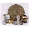 Image 1 : A MISCELLANEOUS ASSORTMENT OF PORCELAIN AND METAL TABLE ARTICLES