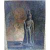 Image 2 : AN OIL ON CANVAS OF A CHINESE DEITY, ATTRIBUTED TO WILMA PREZZI